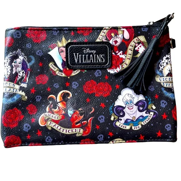 Disney Villains Black Clutch Pouch - Picture 1 of 2